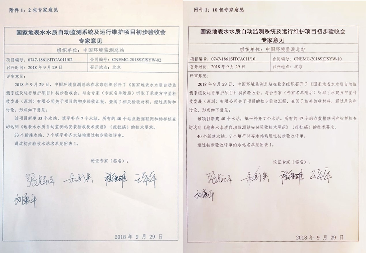 “高标准、严要求”—熊猫体育官网环境全资子公司宇星科技顺利通过国家水站项目初验